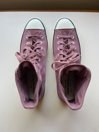 Rose CONVERSE Suede High Top Shoes US Mens 10 Womens 8 2