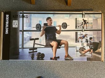 Corength 110 lbs (50 kg) Adjustable Cast Iron Dumbbell and Barbell Set 1