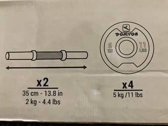 Corength 110 lbs (50 kg) Adjustable Cast Iron Dumbbell and Barbell Set 2