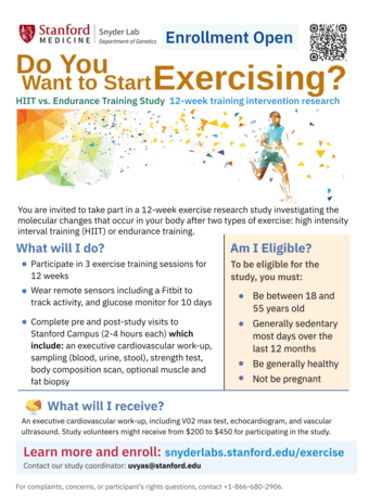 Want to start exercising? Participants needed!!! 1
