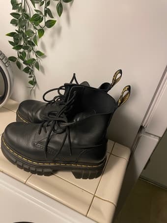 Dr. Martens - Size 7 (38) - Audrick Nappa Leather Platform Boots 1