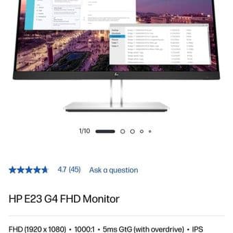 HP Monitor 24" 1