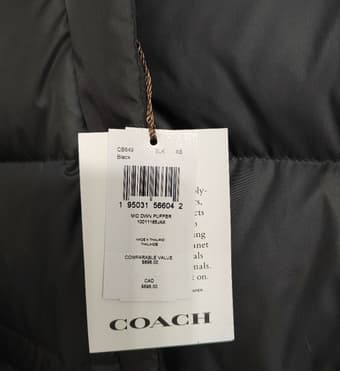 Brand new Coach Down Puffer(Black XS) 1