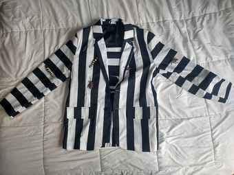 Halloween Beetlejuice costume + bugs (size M) 3