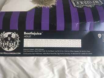 Halloween Beetlejuice costume + bugs (size M) 4