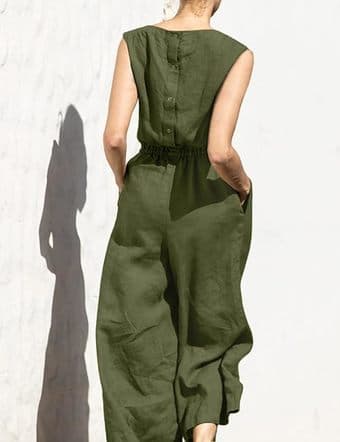 Cute Jumpsuit For Sale---NEW---Color: Army Green 2