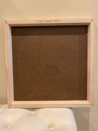 Hand-painted wood art 16" x 16" 3