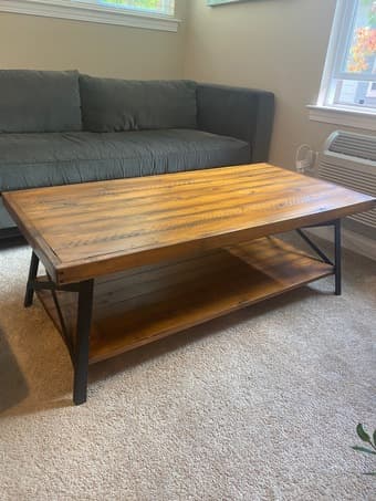 Solid pine wood coffee table 1