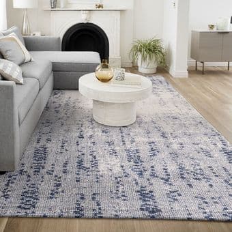 West Elm blue area rug (8x10) - includes free delivery 1