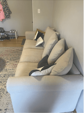 Beige sofa, excellent condition (Menlo park) 1