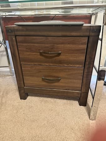 Bedroom Sets: Queen size, 6 drawer mirror/dresser, 2 drawer nightstand 3