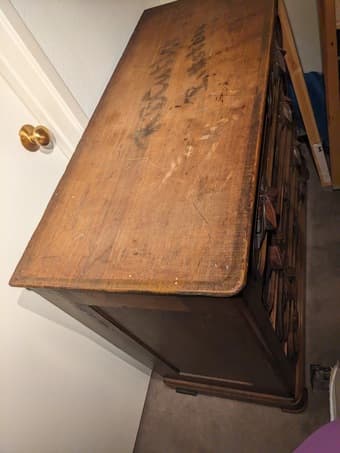 Two solid wood dressers / chest of draws for sale 4