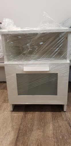 Ikea white Brimnes nightstand 1
