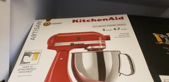 5QT Kitchenaid Artisan tilt head mixer 2