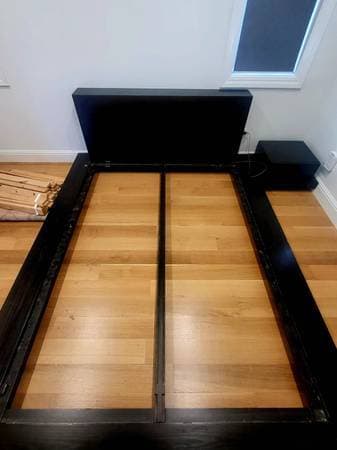 Excellent condition West Elm Platform Bed and Nightstand 1