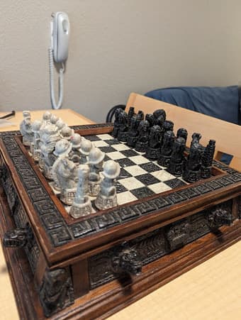 Vintage Aztec Mayan Spaniards Chess Set $80 OBO 1