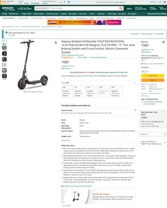 Electric Scooter for sale - Segway Ninebot F40 3