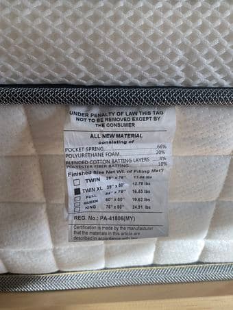 Inofia Twin XL Mattress 4