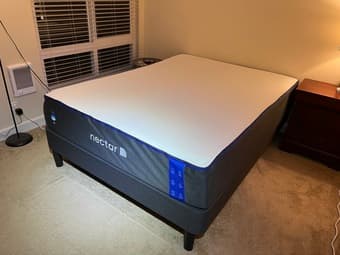 Selling Nectar queen size mattress and bed frame 4