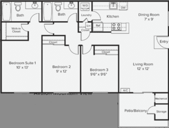Master Suite with Private Bathroom and Large Walk-in Closet 2