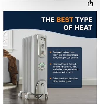 DeLonghi Oil filled Radiator Heater 3