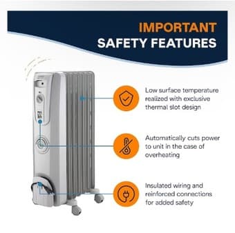 DeLonghi Oil filled Radiator Heater 4