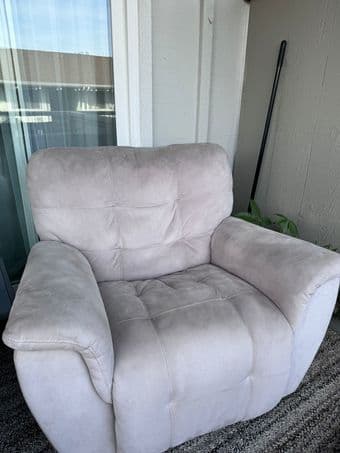 Sofa Couch + Armchair with recline function 3