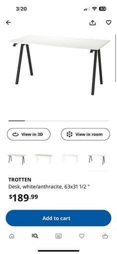 IKEA dinning table or computer desk + free computer chair 1