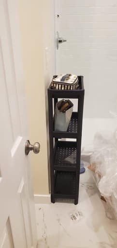 IKEA SHELF UNIT FOR BATHROOM is available on 9th of JANUARY 1