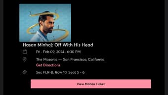 Hasan Minhaj @ The Masonic SF 2/9/2024 1