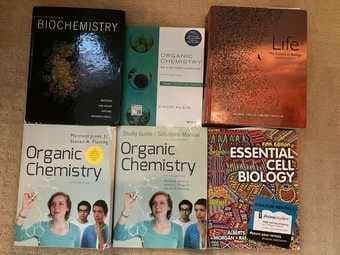 Chemistry and biology textbooks 1