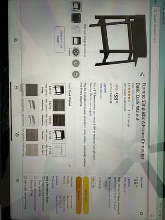 Desk (original cost $38 without tax) 3