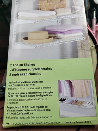 rubbermaid shelves 2