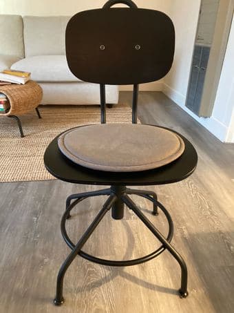 IKEA KULLABERG Swivel chair, black 3