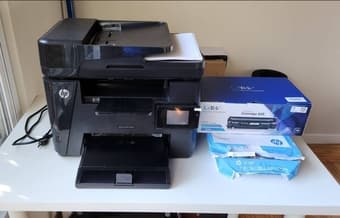 HP Multifunction Monochrome Printer, with extra cartridge and paper 1