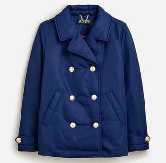 New with tags J. Crew Peacoat puffer jacket XS 1
