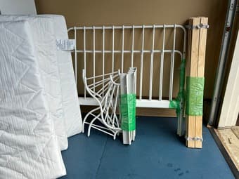 Ikea nightstand, bookshelf, toy storage, and kids bed 4