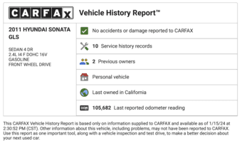 2011 Hyundai Sonata GLS Sedan 3