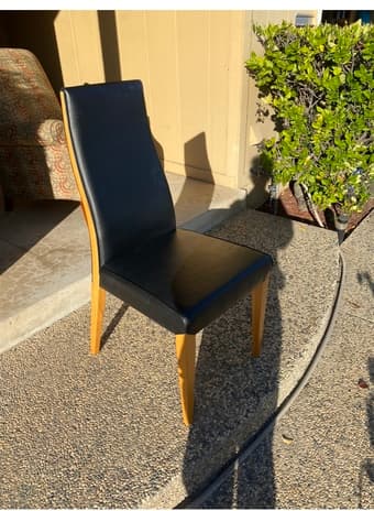 6 Matching Black Dining Chairs 1