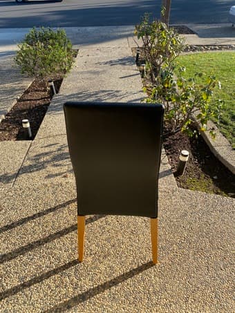6 Matching Black Dining Chairs 3