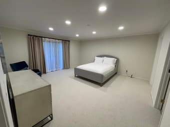 Large Master Bedroom with private bath and walk-in closet 2