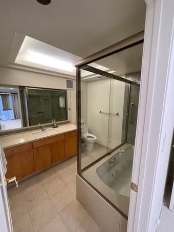 Large Master Bedroom with private bath and walk-in closet 3