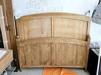 Excellent condition West Elm Platform Bed and Nightstand 2