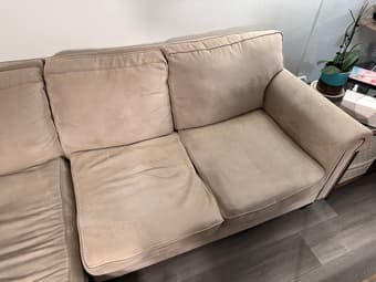 Pier 1 Imports Alton Sectional Couch + Ottoman 3