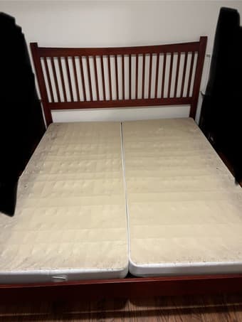 FREE - Cal King Bed Frame & Boxspring 2