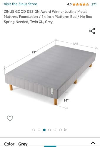 Twin xl bed+mattress 1