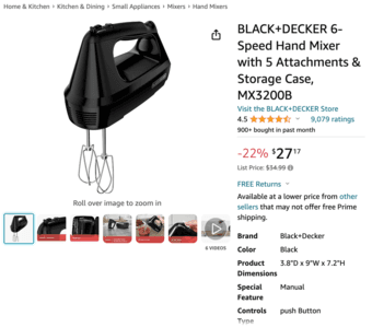 Electric hand mixer 2