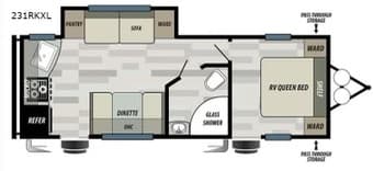 Forest River Wildwood X-Lite travel trailer 231RKXL 2