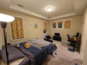 Unfurnished master bedroom in 3 story, 4br / 3.5ba house, Menlo Park 3