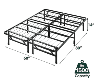 Queen Size Metal Bedframe 1